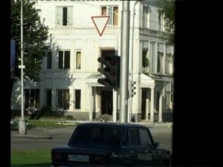 militants storm the building of the federal security service of nalchik on october 13, 2005.