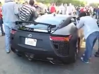 lexus lfa special appearance at cars coffee