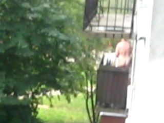neighbor naked drying clothes